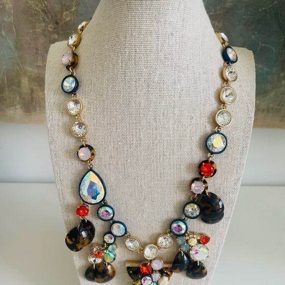 J. Crew Brûlée Tortoise Necklace RARE - Picture 7 of 7